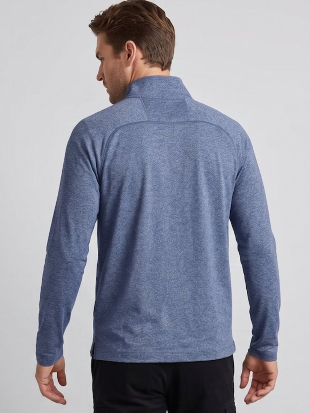 Mens Banana Republic Quick Dry Half Zip Pullover Blue XS - Picture 3 of 6